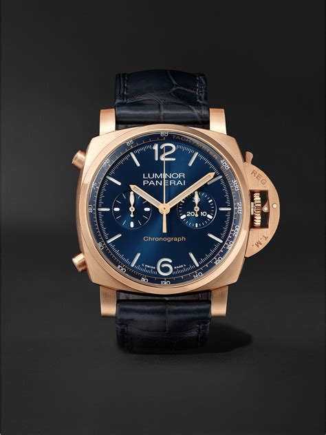 panerai luminor chrono goldtech|Panerai Luminor automatic with date.